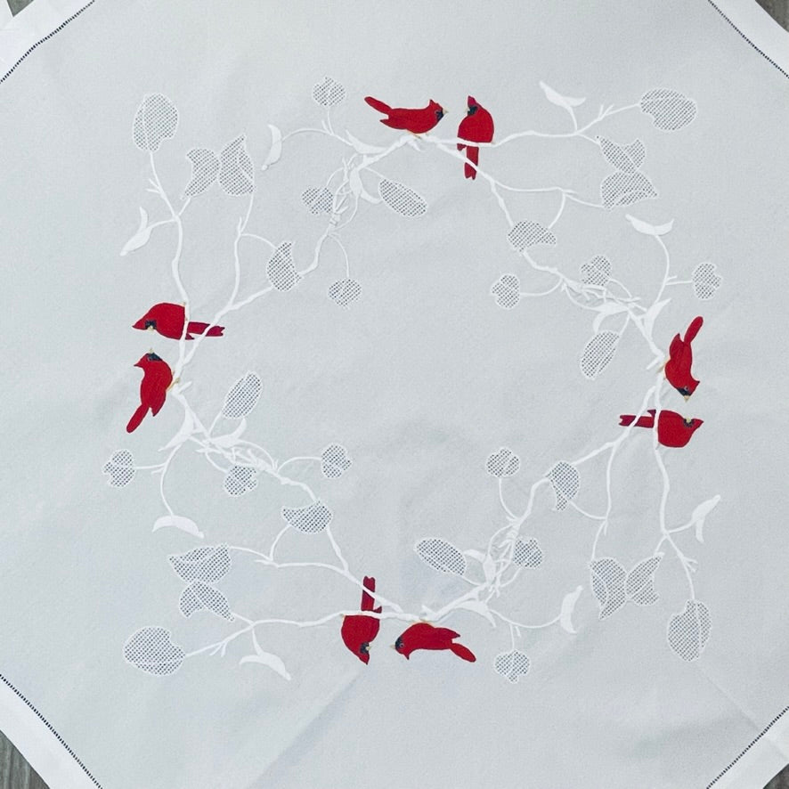 CARDINAL - WHITE LEAVES