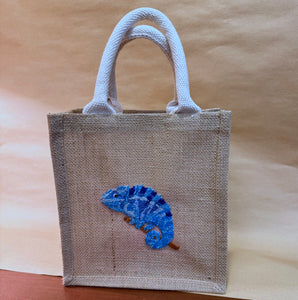 GECKO - BLUE - FRENCH-KNOT